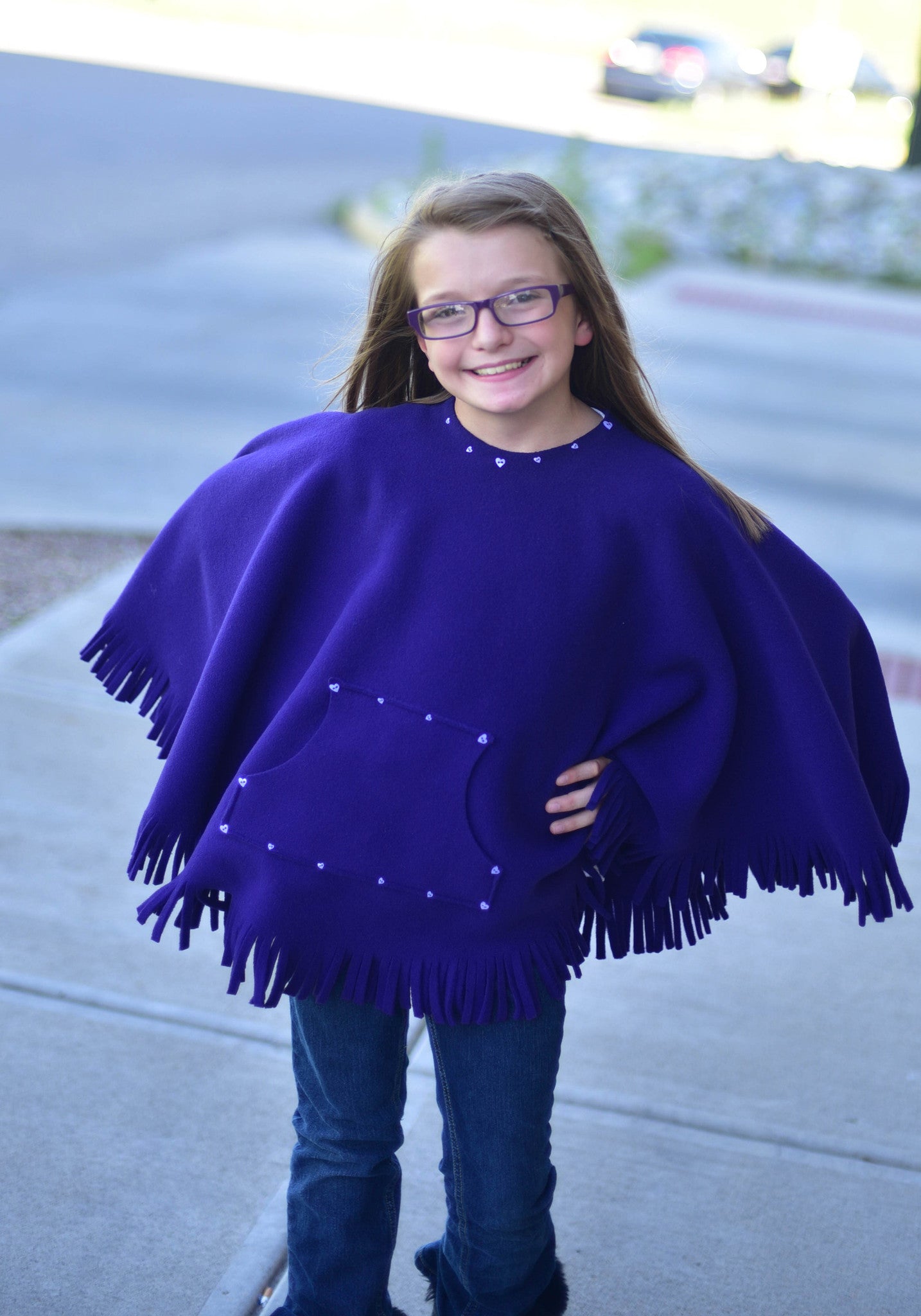Kique: The Kids' Fringed Kique with Pocket (w/ Embellishment)