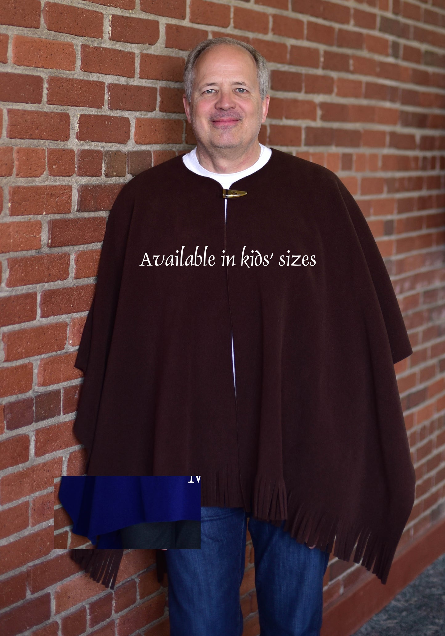 Mantoque: Non-Fringed Mantoque with Button (Boys)